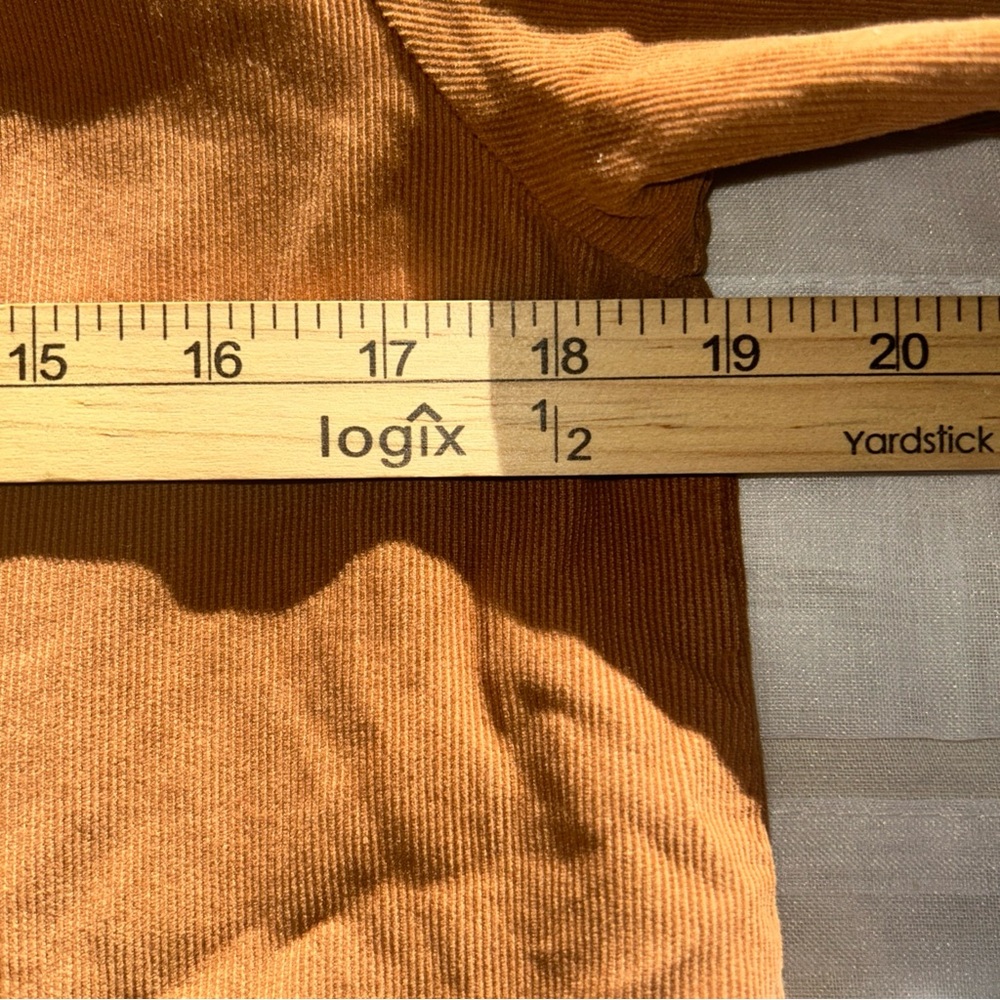Velvet‎ By Graham And Spencer Anthropologie Puffed Sleeve Corduroy Brown Dress S - Picture 9 of 9